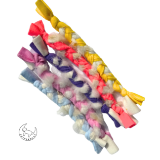 Polarowy szarpak dla psa – warkocz z owcą