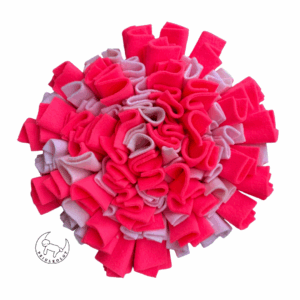 różowa mata węchowa dla psa