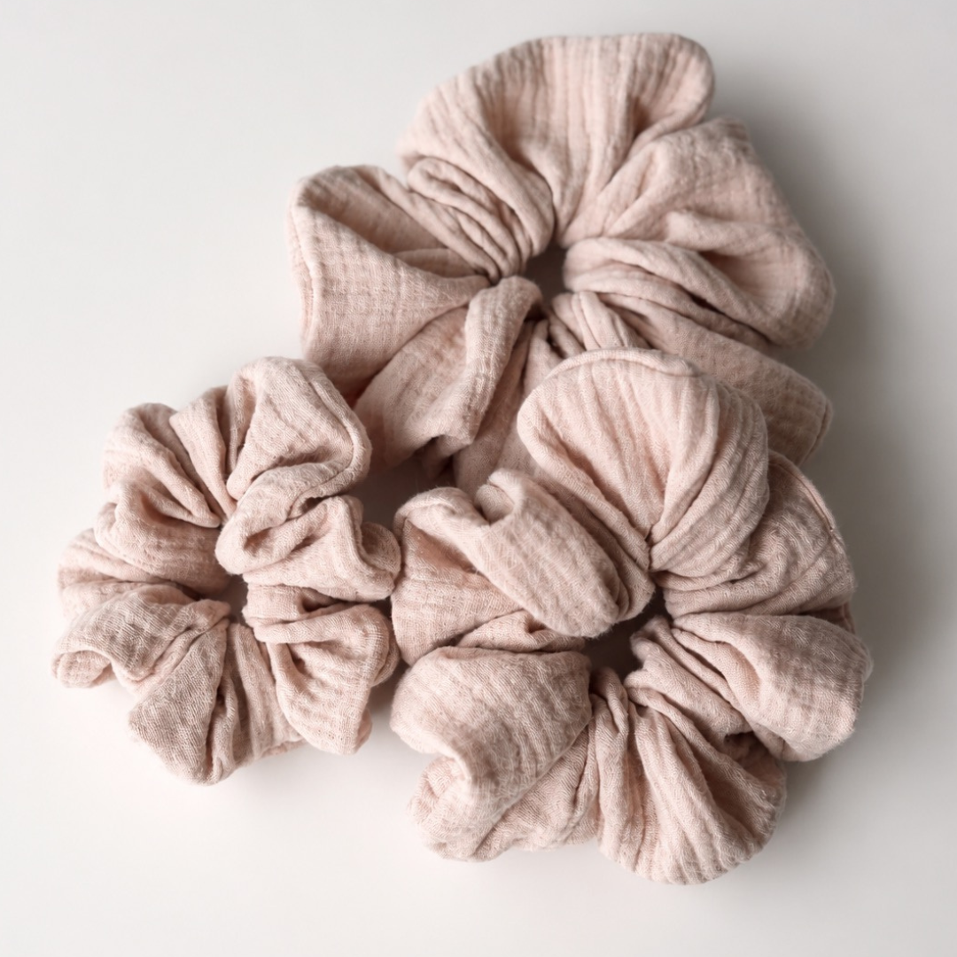 muślinowa scrunchie