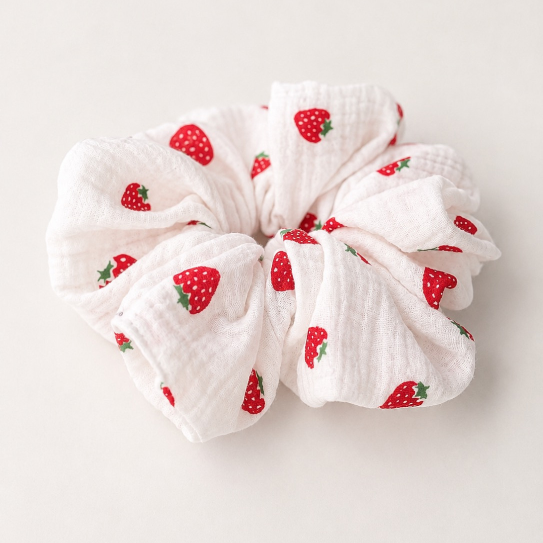 muślinowa scrunchie