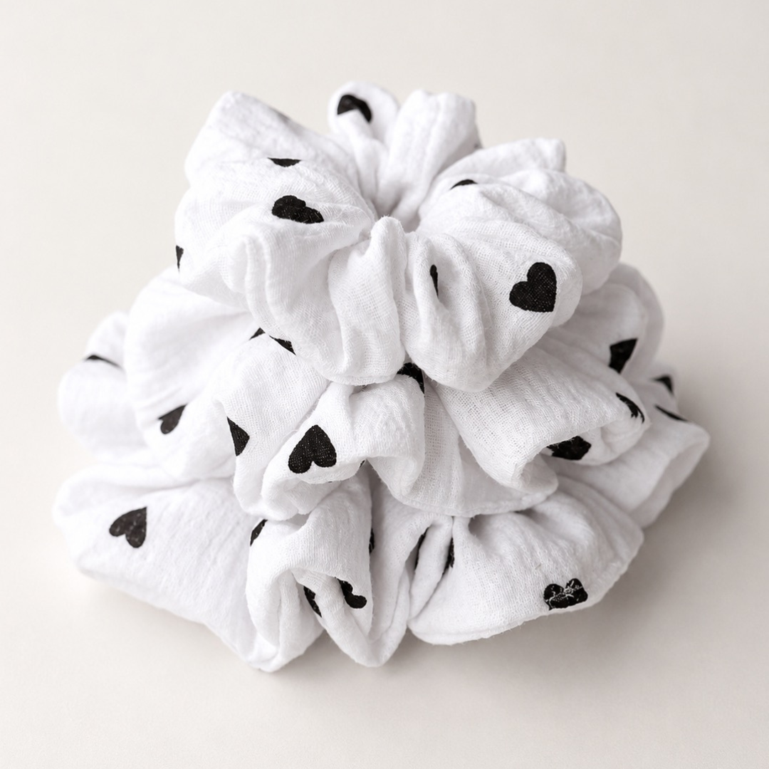 muślinowa scrunchie