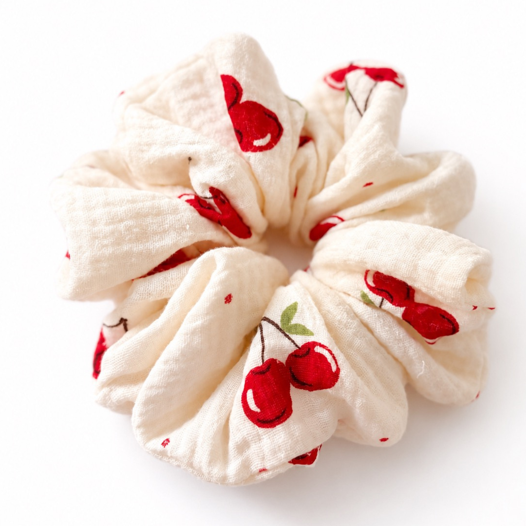muślinowa scrunchie